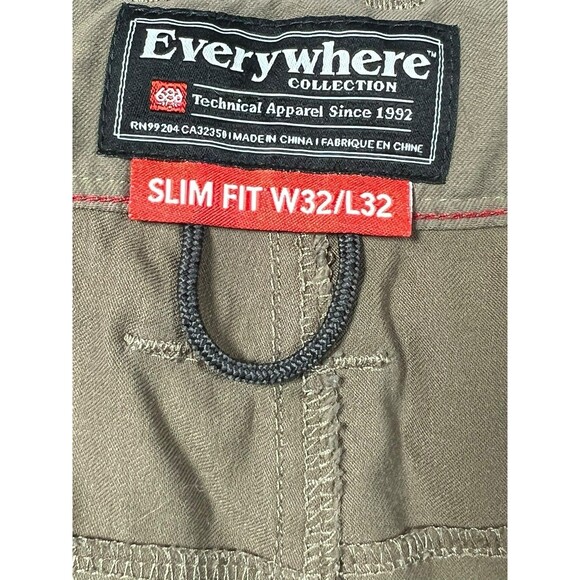 686 Everywhere Multi Shell Pants Brown Nylon Spandex Men's Slim Fit 32x32 - Picture 11 of 12